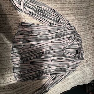 Pink and black rodeo shirt L